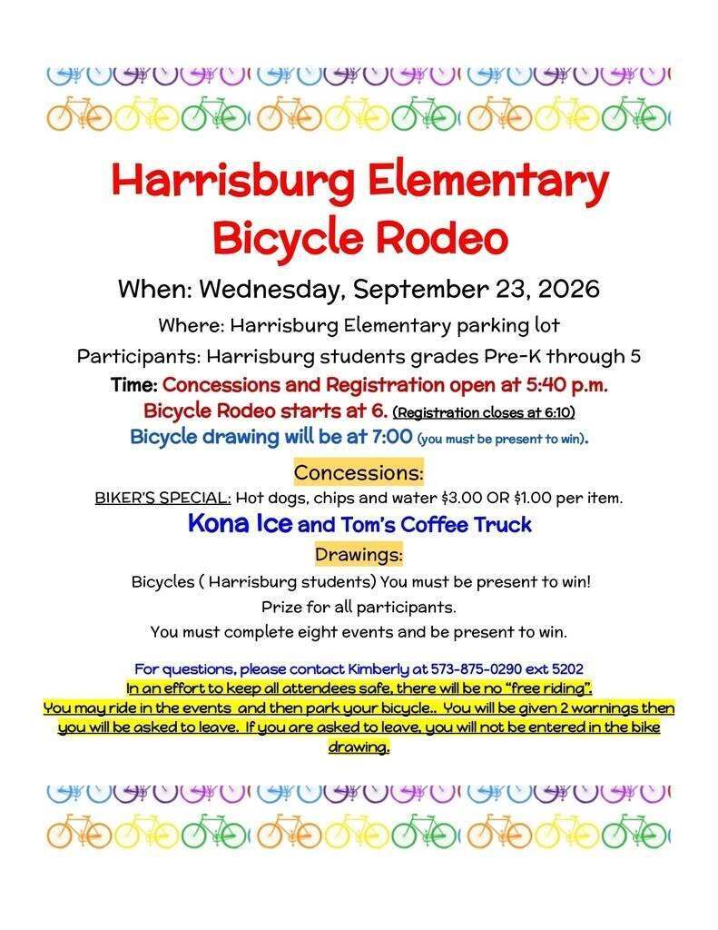 Bike Rodeo Flyer for 2026