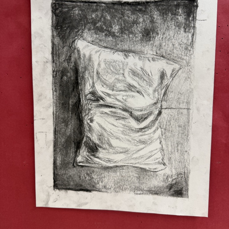 grayscale fabric sketch