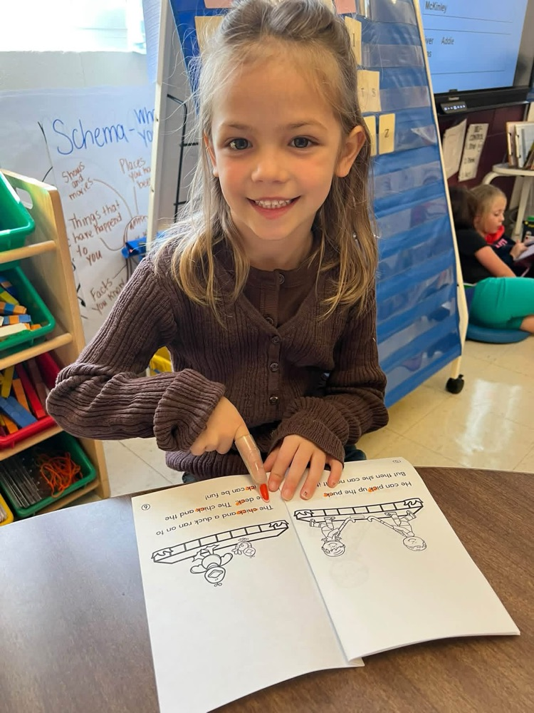student reading a book 
