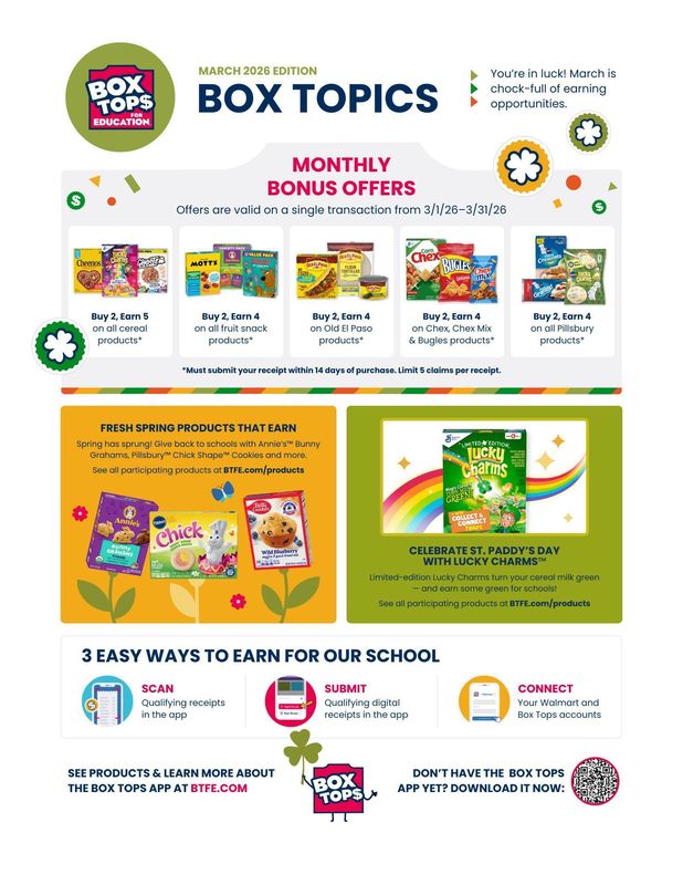 BTFE March Box Topics Flyer