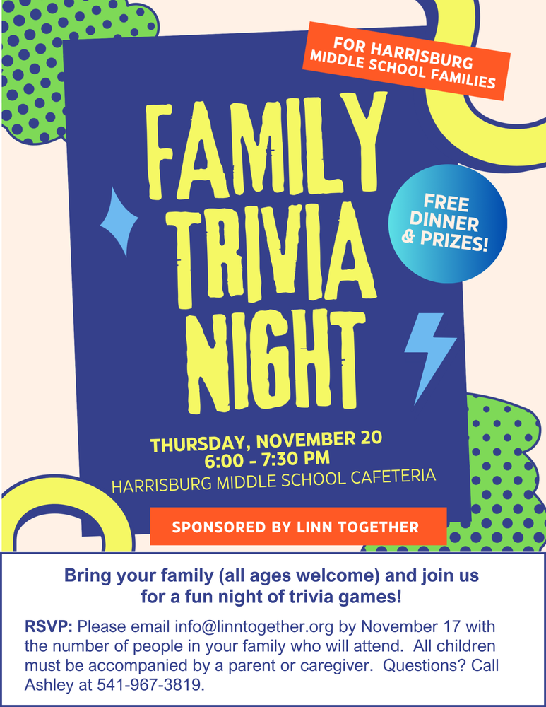 Family Trivia Night - Thursday 20th  November 