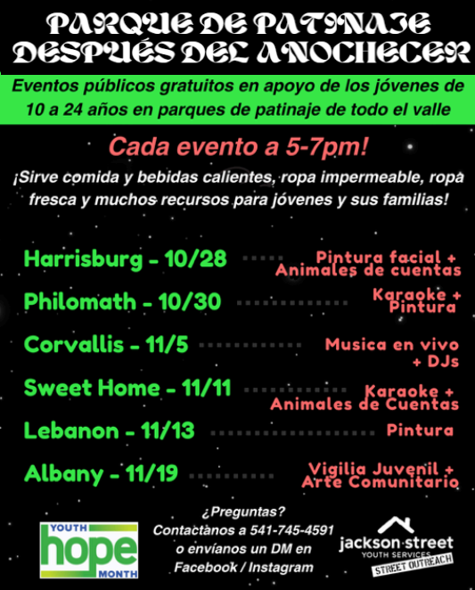 skate park after dark spanish