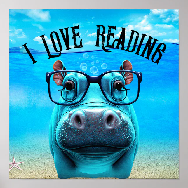 Hippo-I love reading