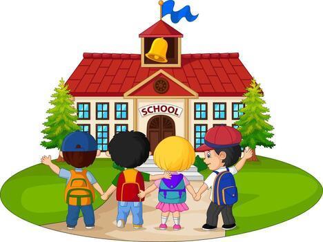children going to school