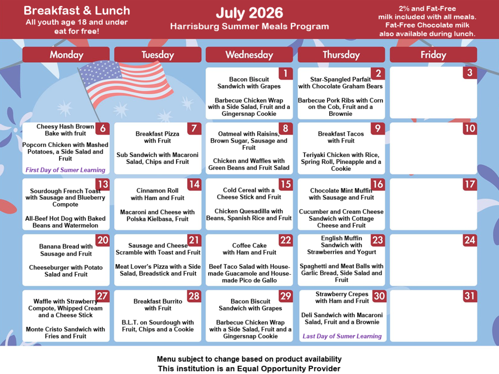 July Summer Meals