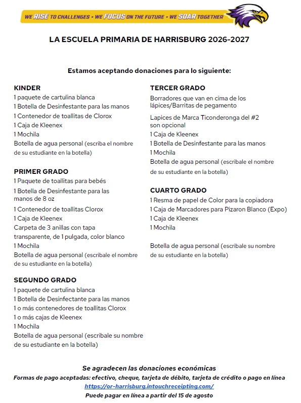 supply list esp