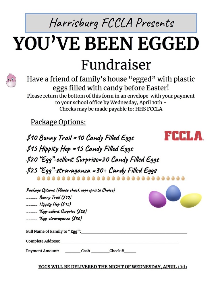 YOU'VE BEEN EGGED Fundraiser