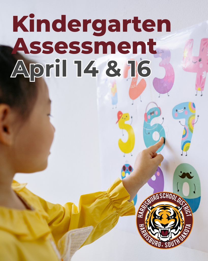 kindergarten assessment, april 14 & 16