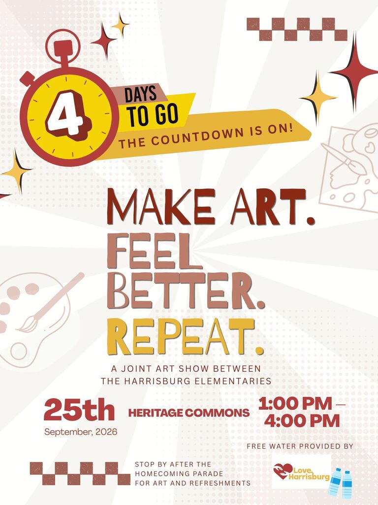 4 days to go. the countdown is on! mae art feel better. repeat.
