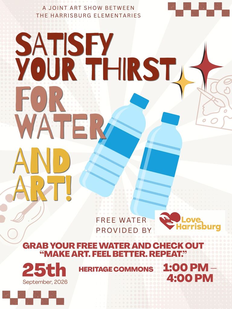 Satisfy your thrist for water and art. Free water provided by Love Harrisburg.