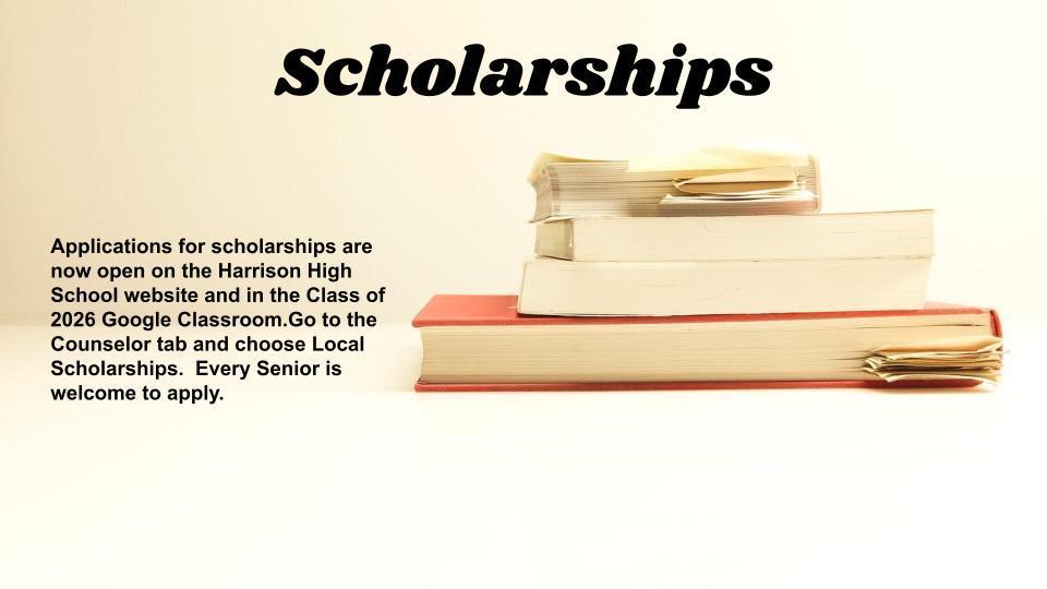 Available Scholarships