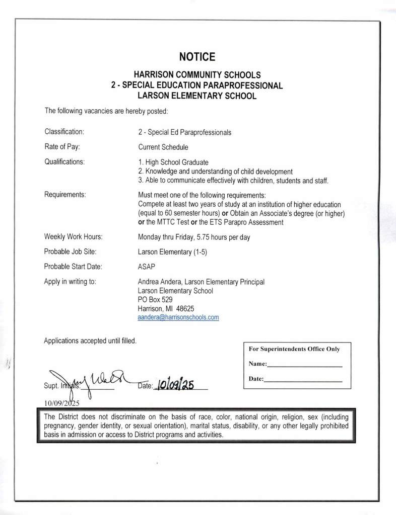 Larson Elementary Special Ed Para - 2