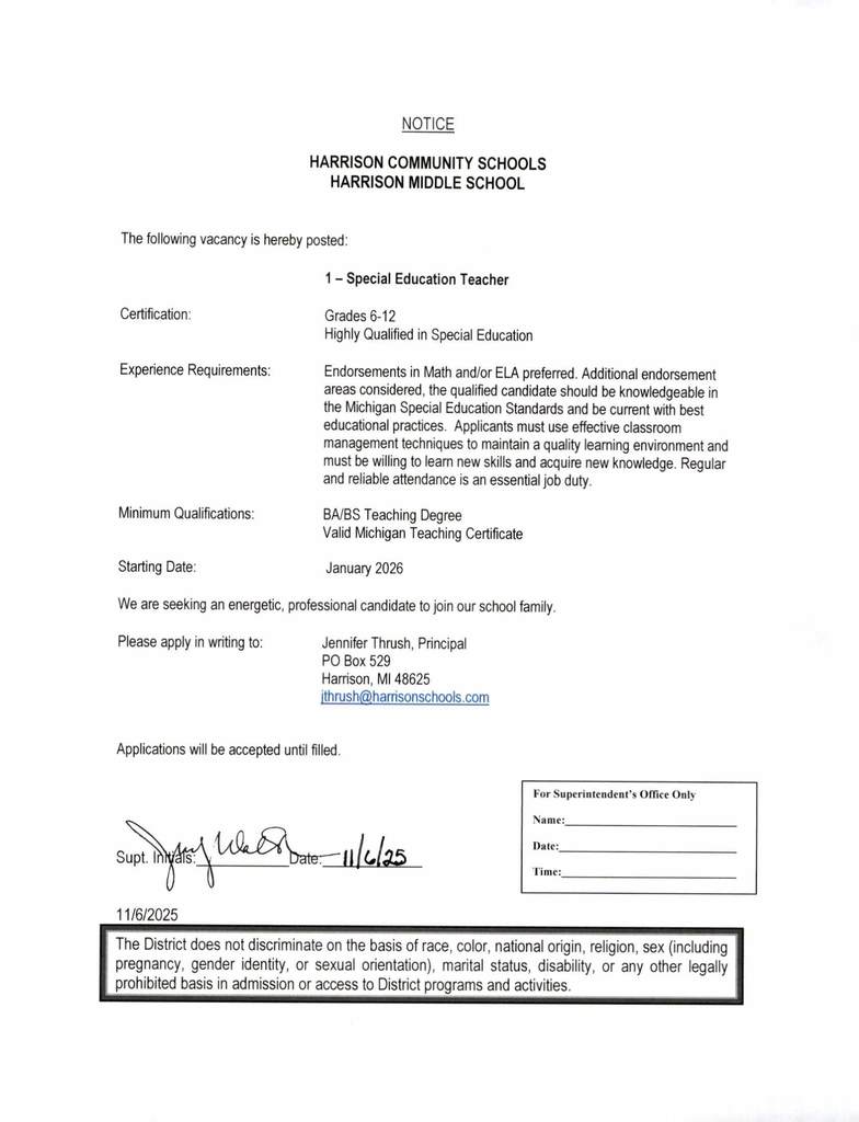 MS Special Ed Teacher