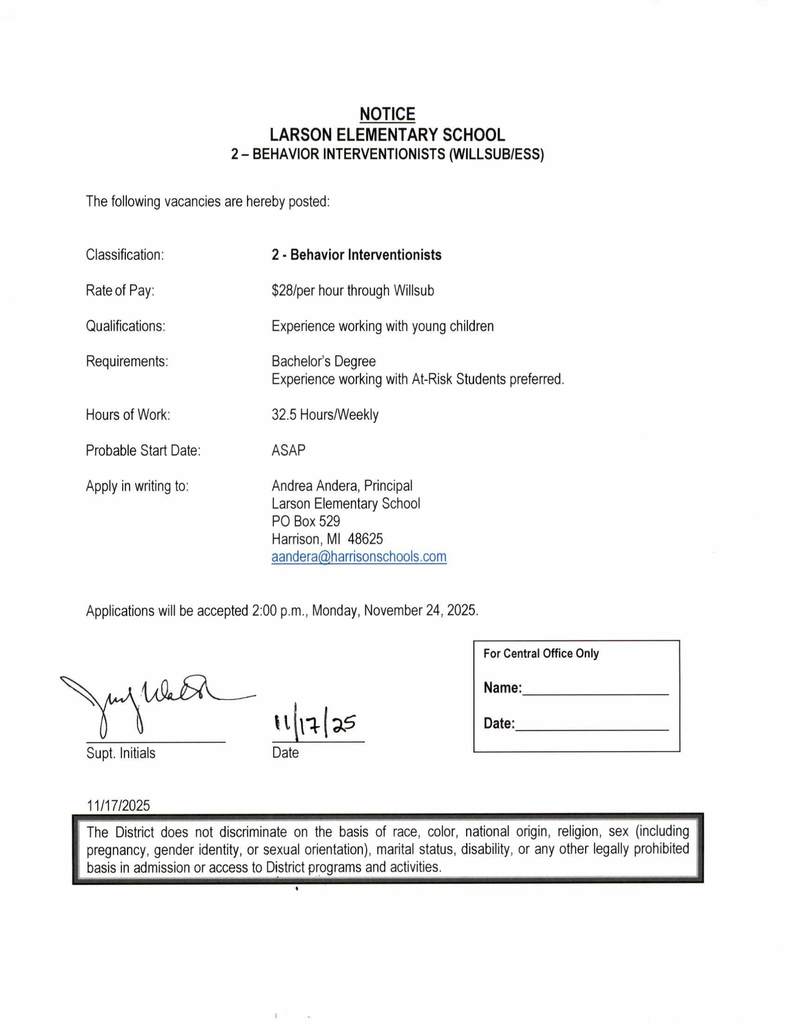 Larson Behavior Interventionists (2)