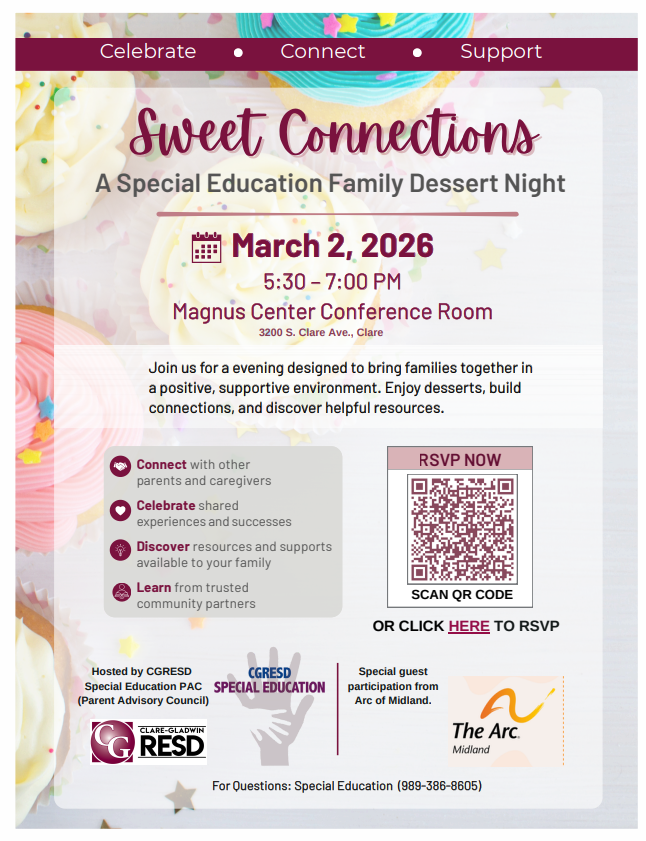 Sweet Connections SPED PAC Event 3-2-26