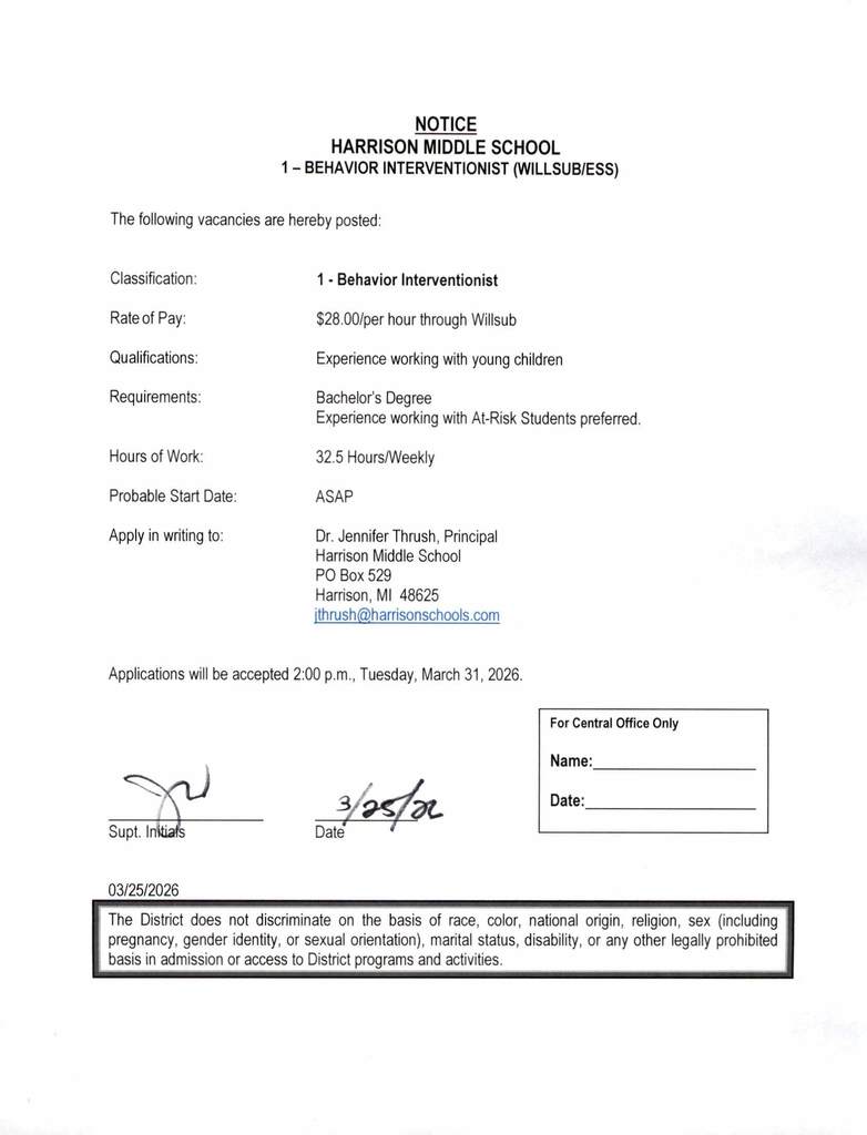 MS Behavior Interventionist