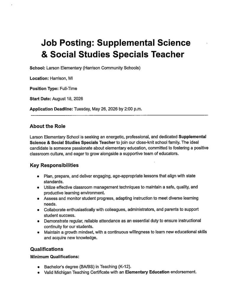 Supplemental Science pg. 1