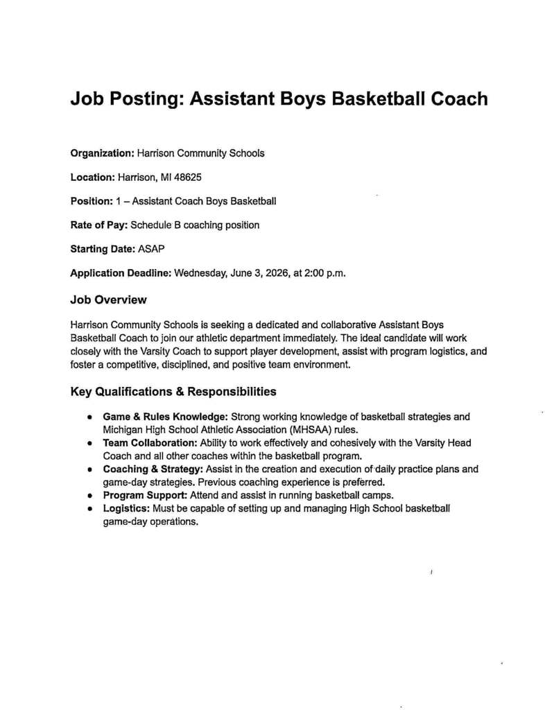 HS Asst. Basketball Coach Pg. 1