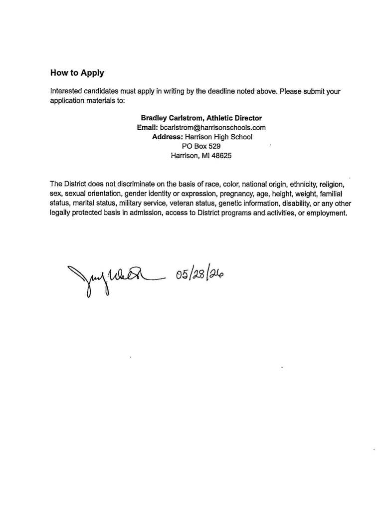 Asst. Boys Basketball Coach pg. 2