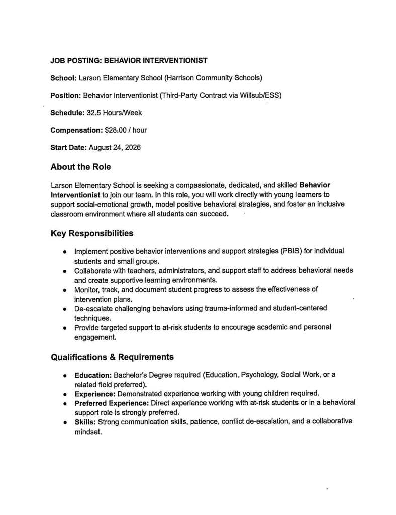Larson Behavior pg. 1