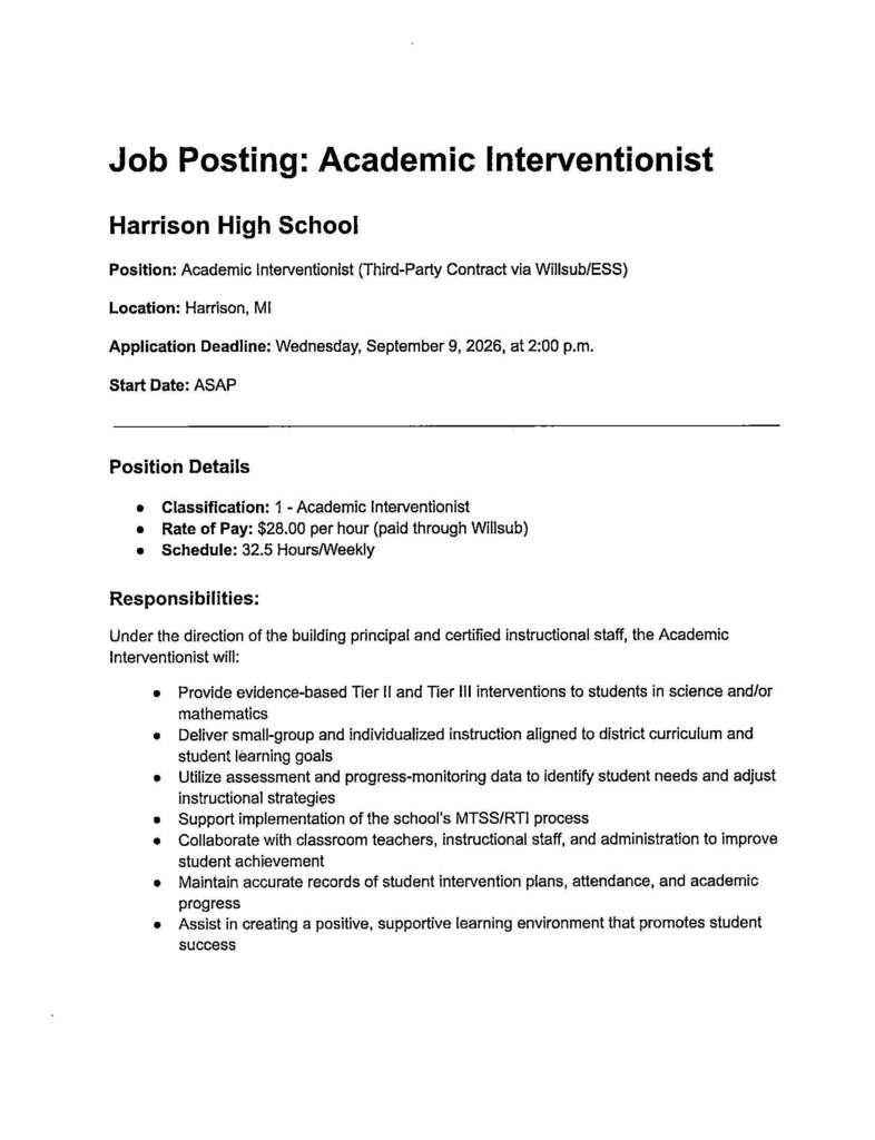 HS Academic Interventionist pg 1