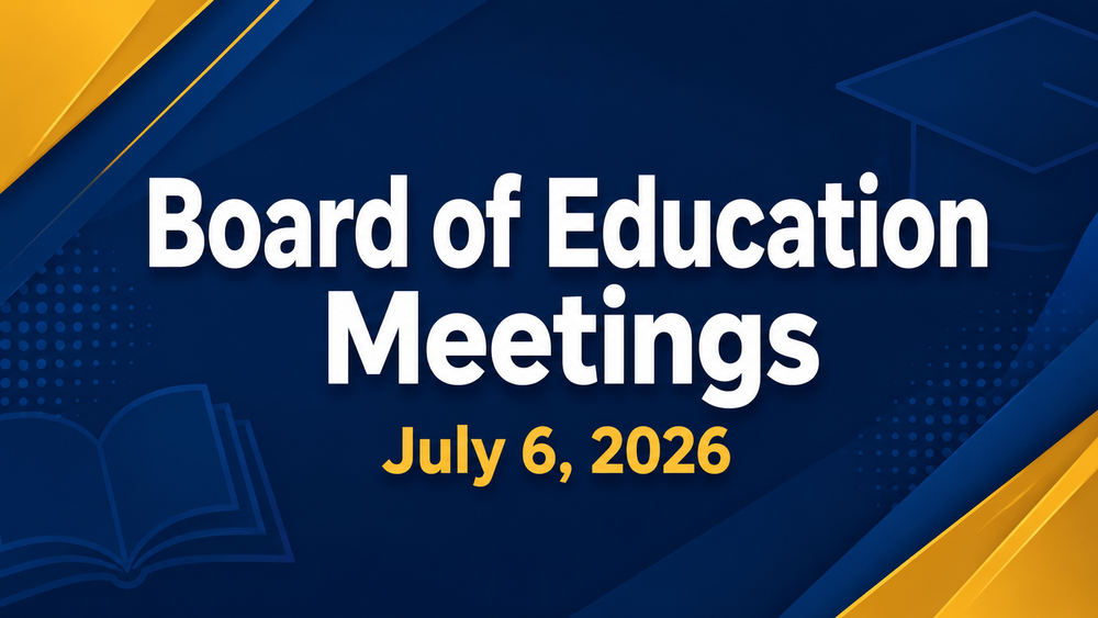 Board to Hold Two Meetings Monday, July 6, 2026