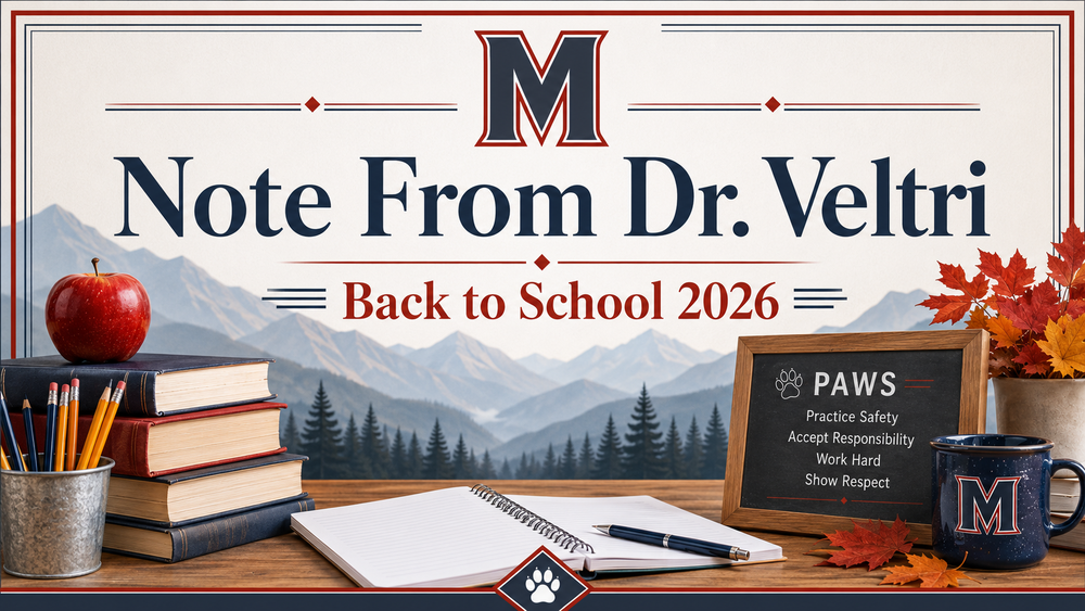 MES Back To School 2026 - A Note From Dr. Veltri