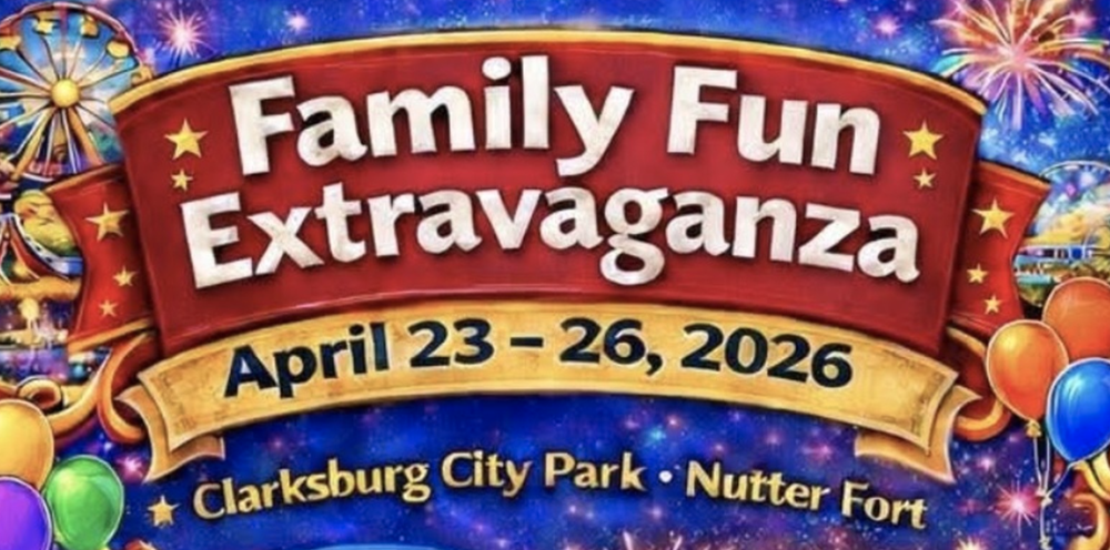 Family Fun Extravaganza - April 23-26, 2026 - Clarksburg City Park - Nutter Fort