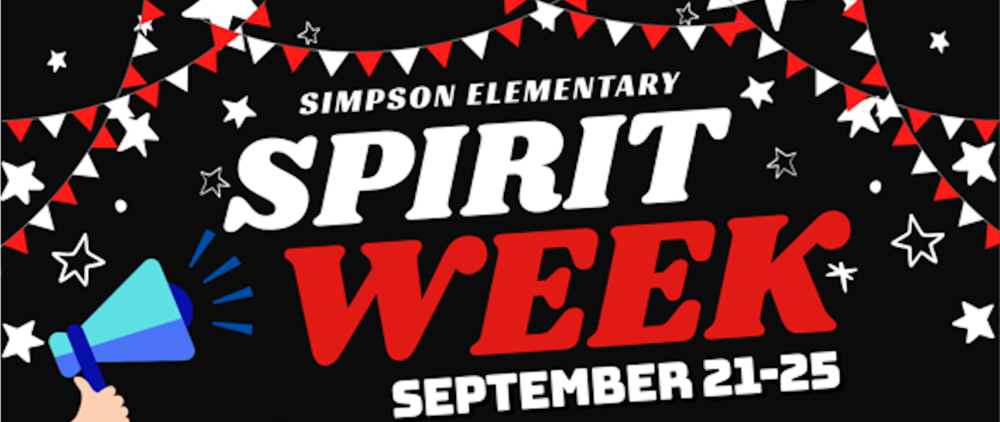 Simpson Elementary Spirit Week 2026, September 21–25