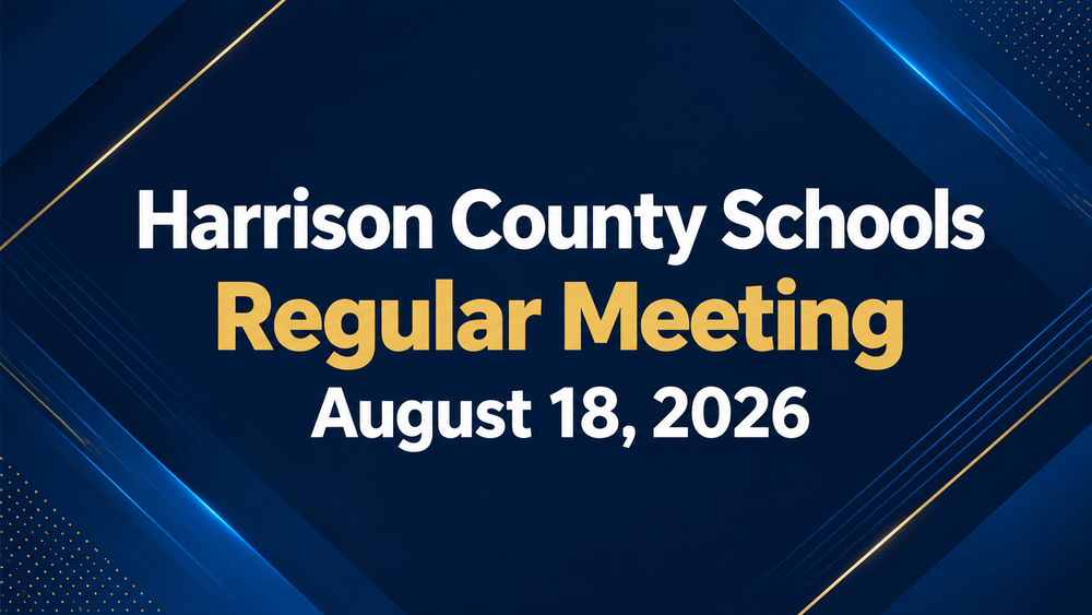 Harrison County Board of Education Reviews School Improvement, Flood Recovery and District Updates