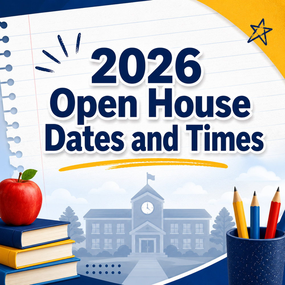 2026 Open House Dates Announced