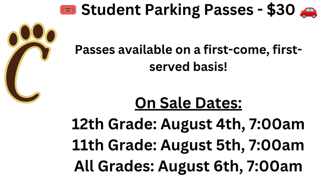 Student Parking Pass Information