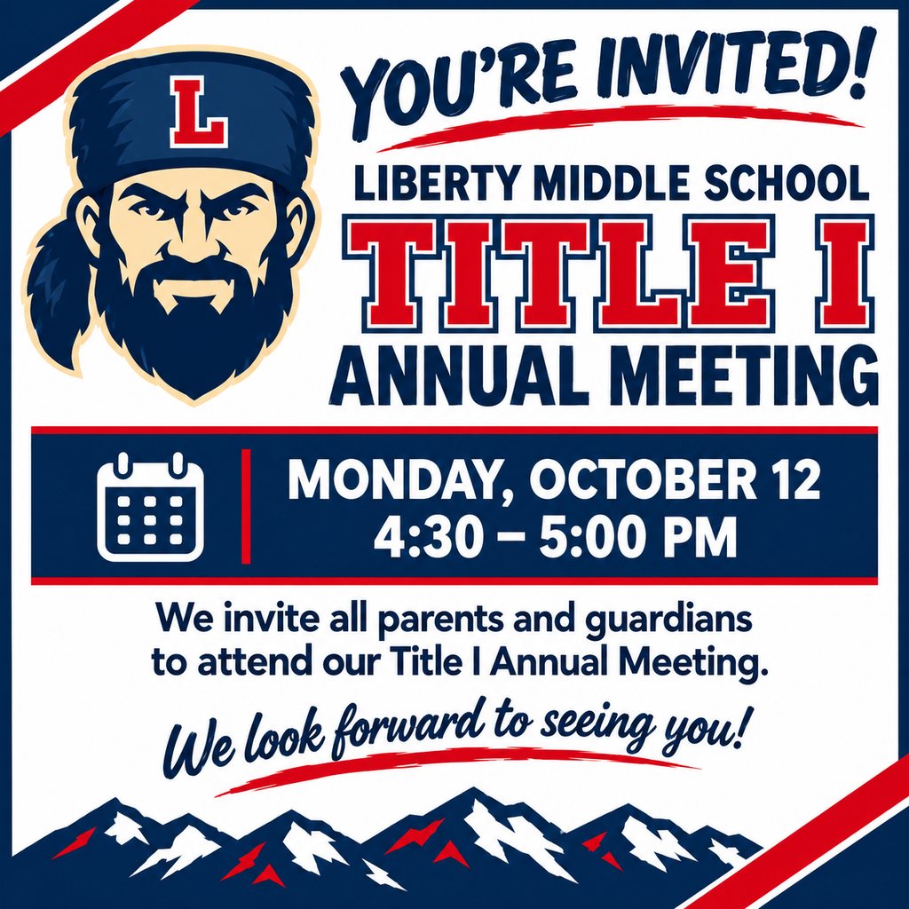 Has information about Title I meeting on the image. This same information is provided in the print.
