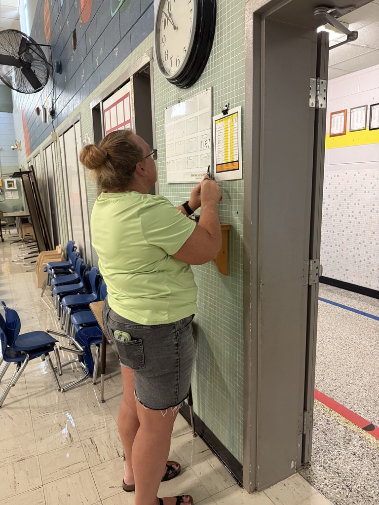 Mrs. Dailey working hard
