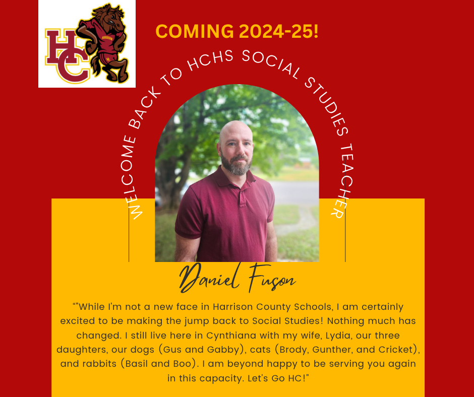 Welcome Mr. Fuson!
