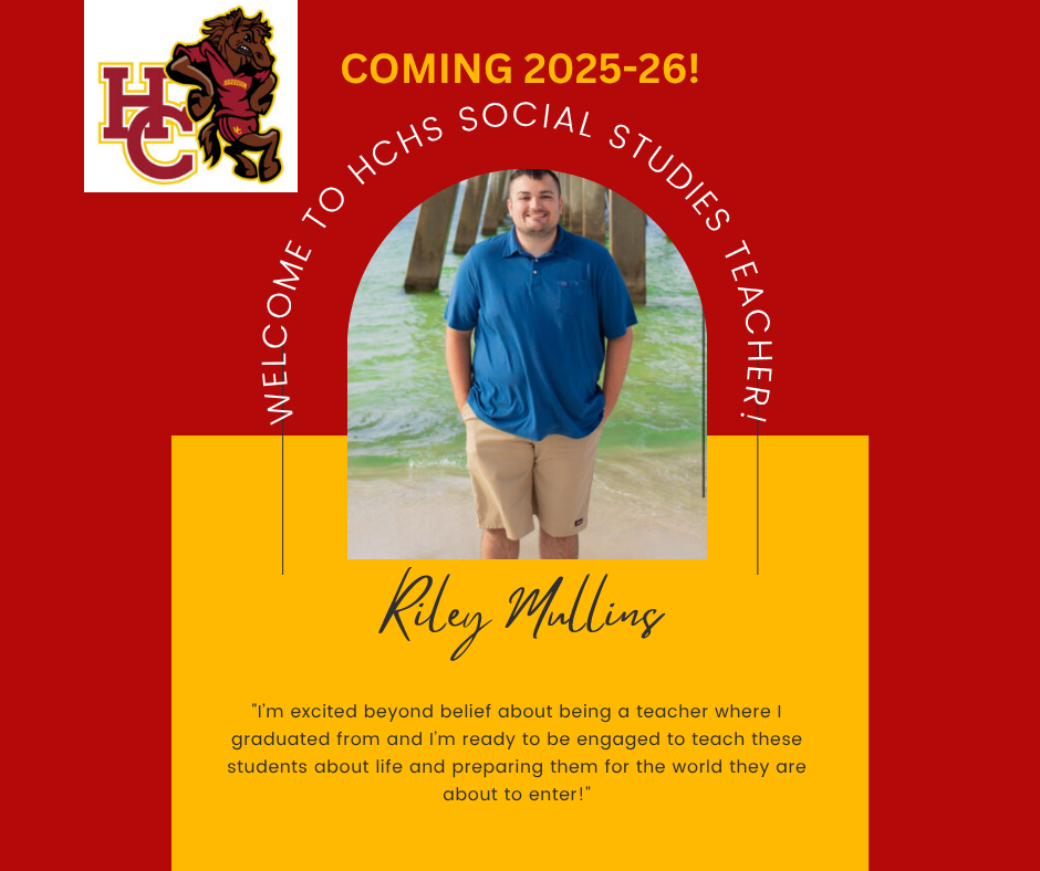 Welcome to HCHS Mr. Mullins!