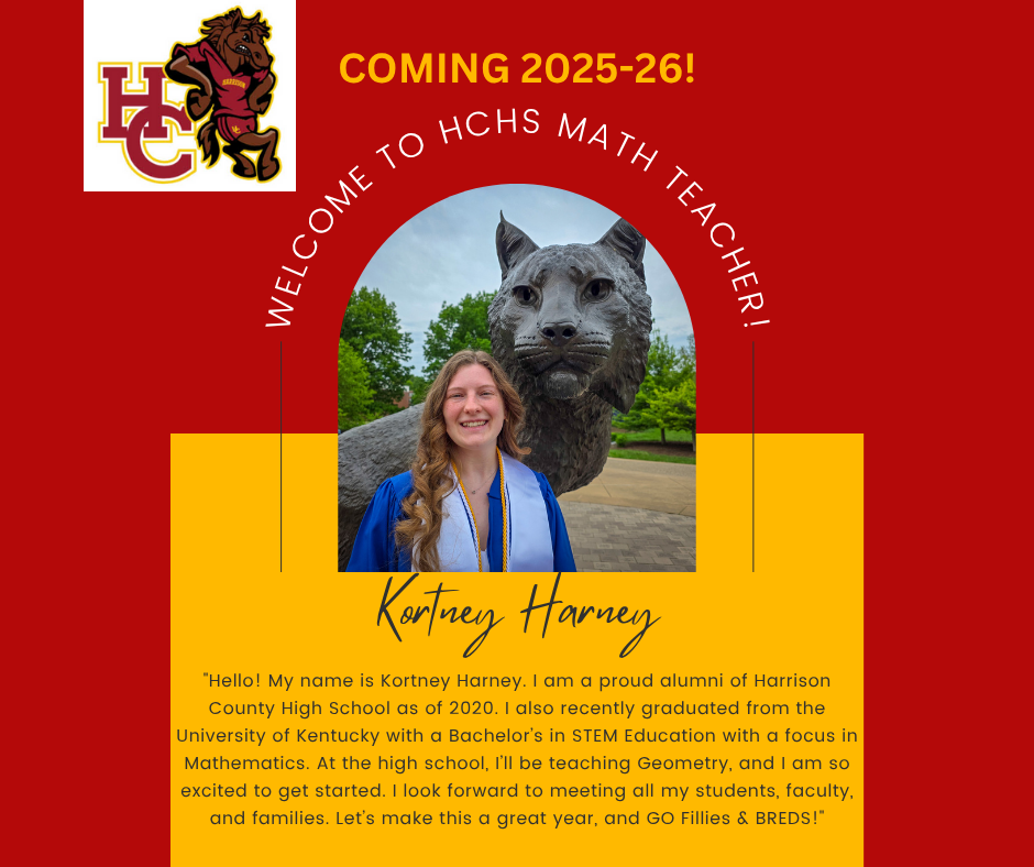 Welcome to HCHS Ms. Kortney Harney!