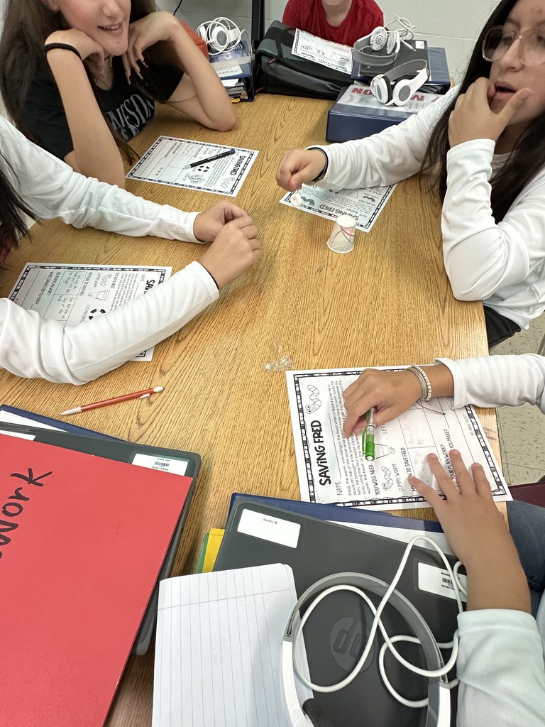 Students in Mrs. Callahans' class practiced several of the seven habits during RTI. They synergized, practiced think-win-win, and began with the end in mind as they created a plan and worked together to get Fred through the life preserver and back on the boat, just using paper clips.