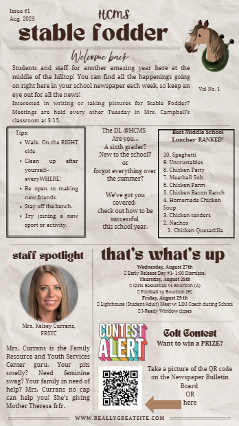 August School Newspaper 
