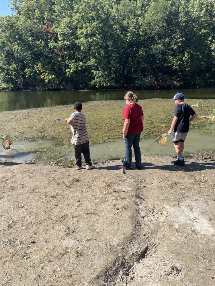 hiking at environmental camp 
