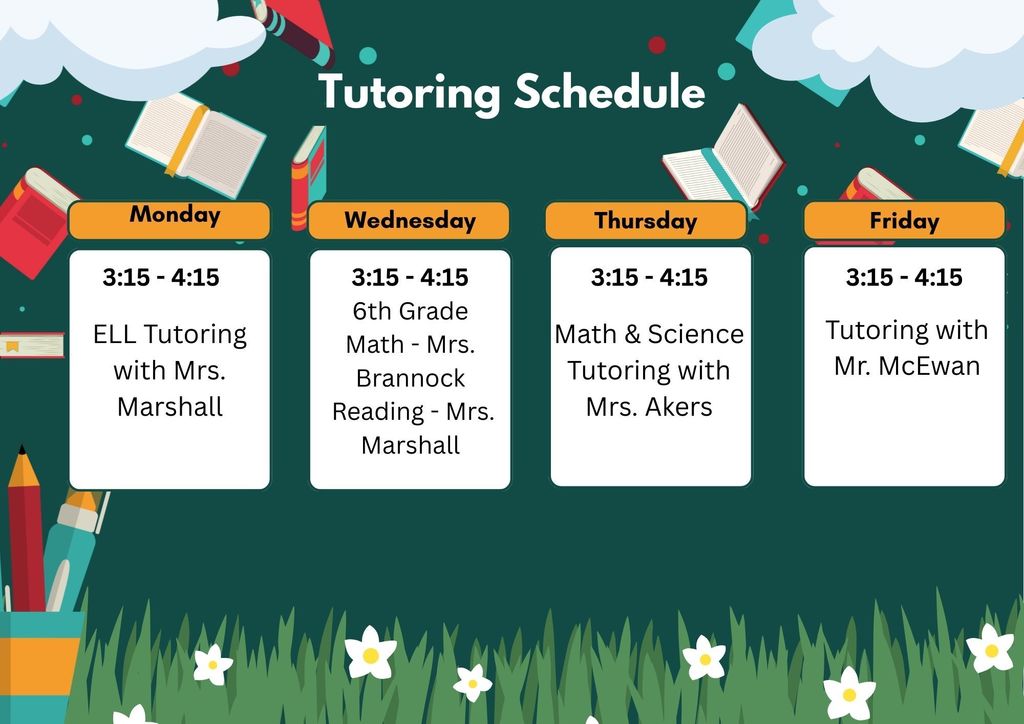 Tutoring Schedule 