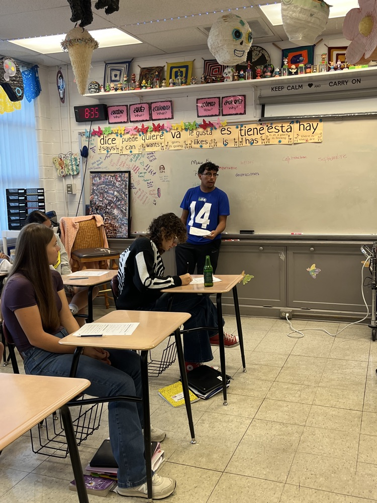 Josh teaching Spanish 1  
