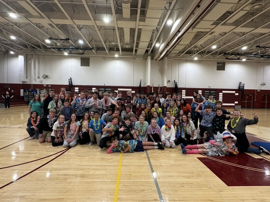 8th Grade maroon team won the 1st nine weeks team challange