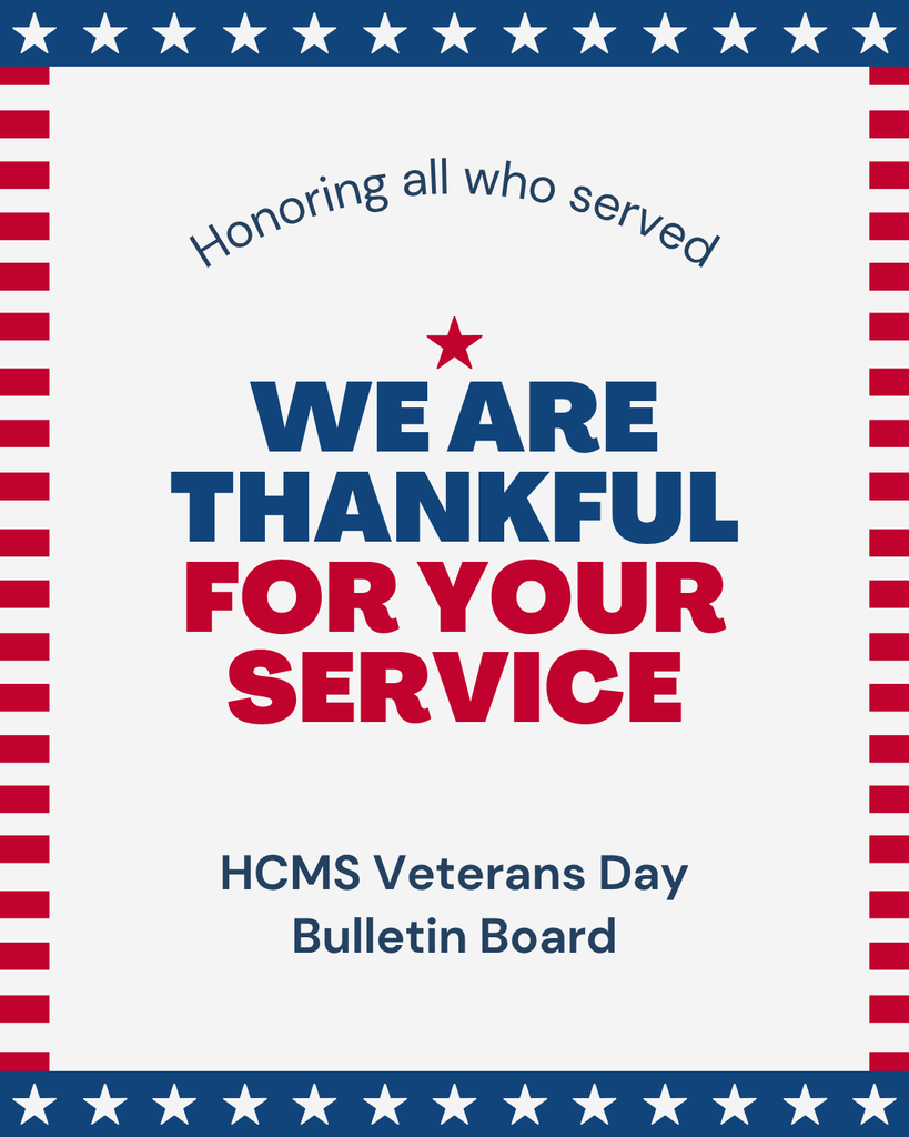 HCMS Veteran's Day Bulletin Board