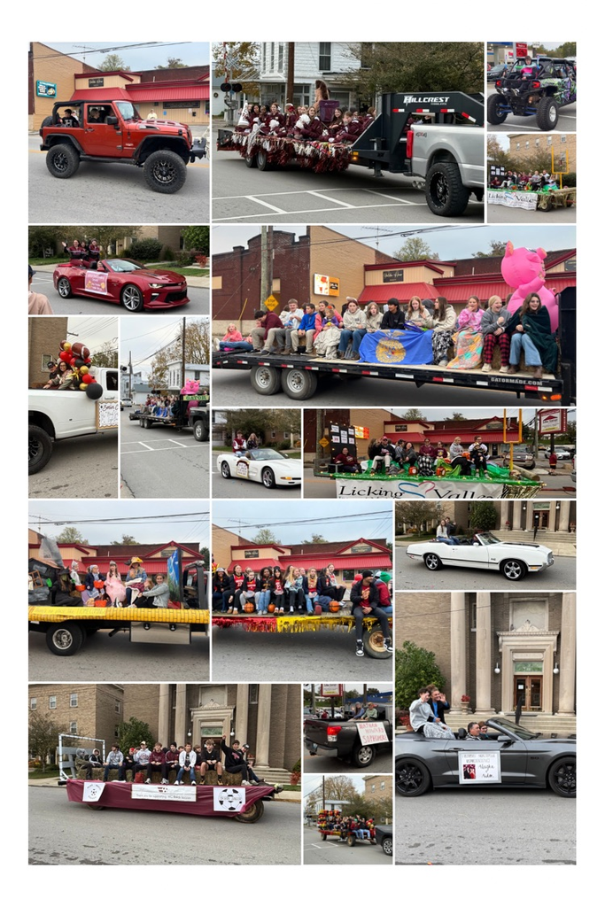 HCHS Homecoming Parade - great job to the cheerleaders organizing this