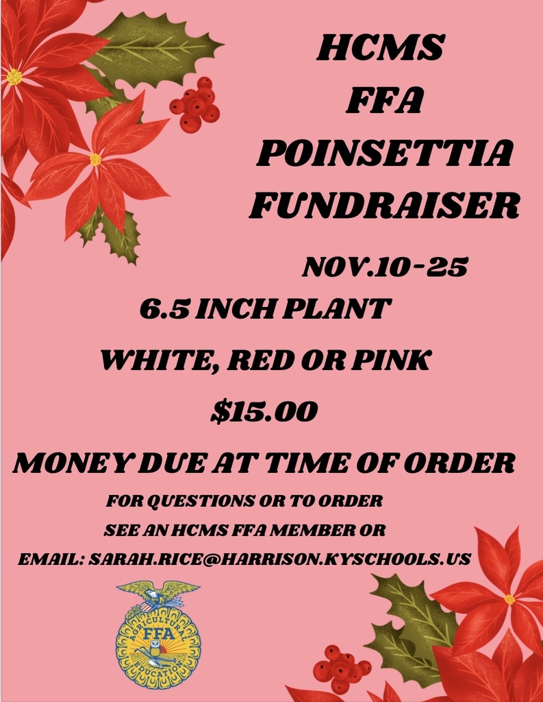 HCMS FFA Poinsetta Fundraiser