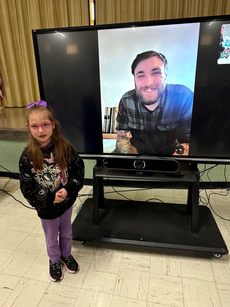 Student with our Army Veteran 