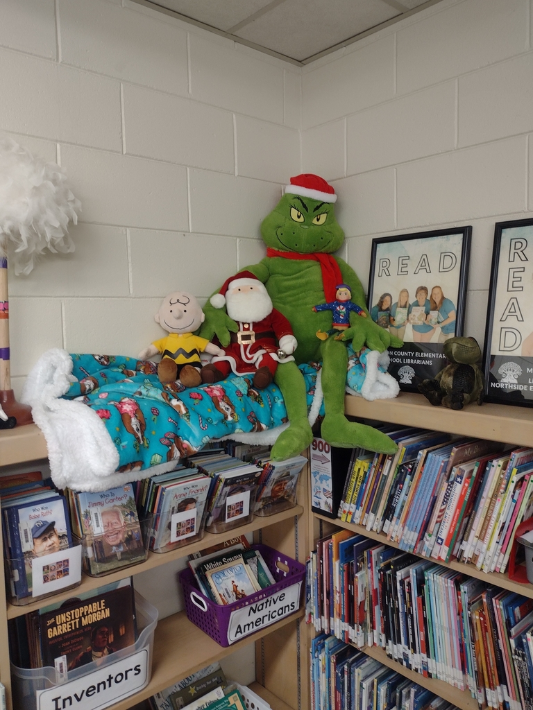 Grinch in the library 