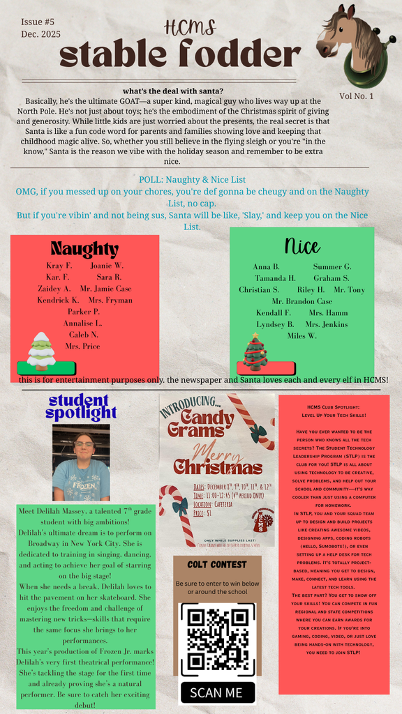 December 2025 Student Newspaper 