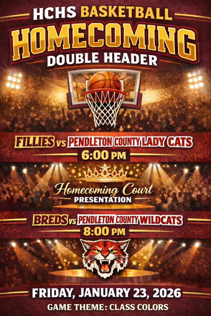 HCHS Basketball Homecoming tomorrow evening!